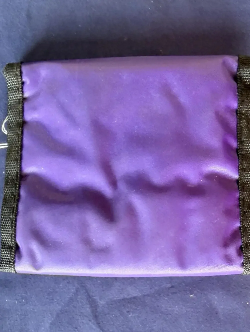 Endless Summer Purple Trifold Wallet with Zipper Hook and Loop